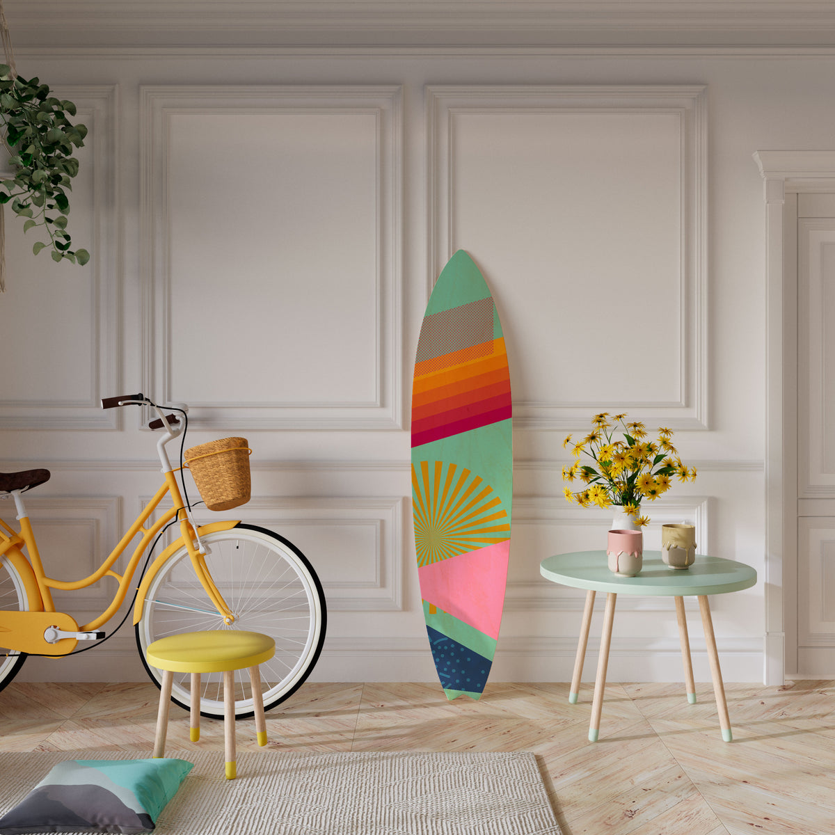 NEW DAYLIGHT Painel Decorativo Prancha de Surf