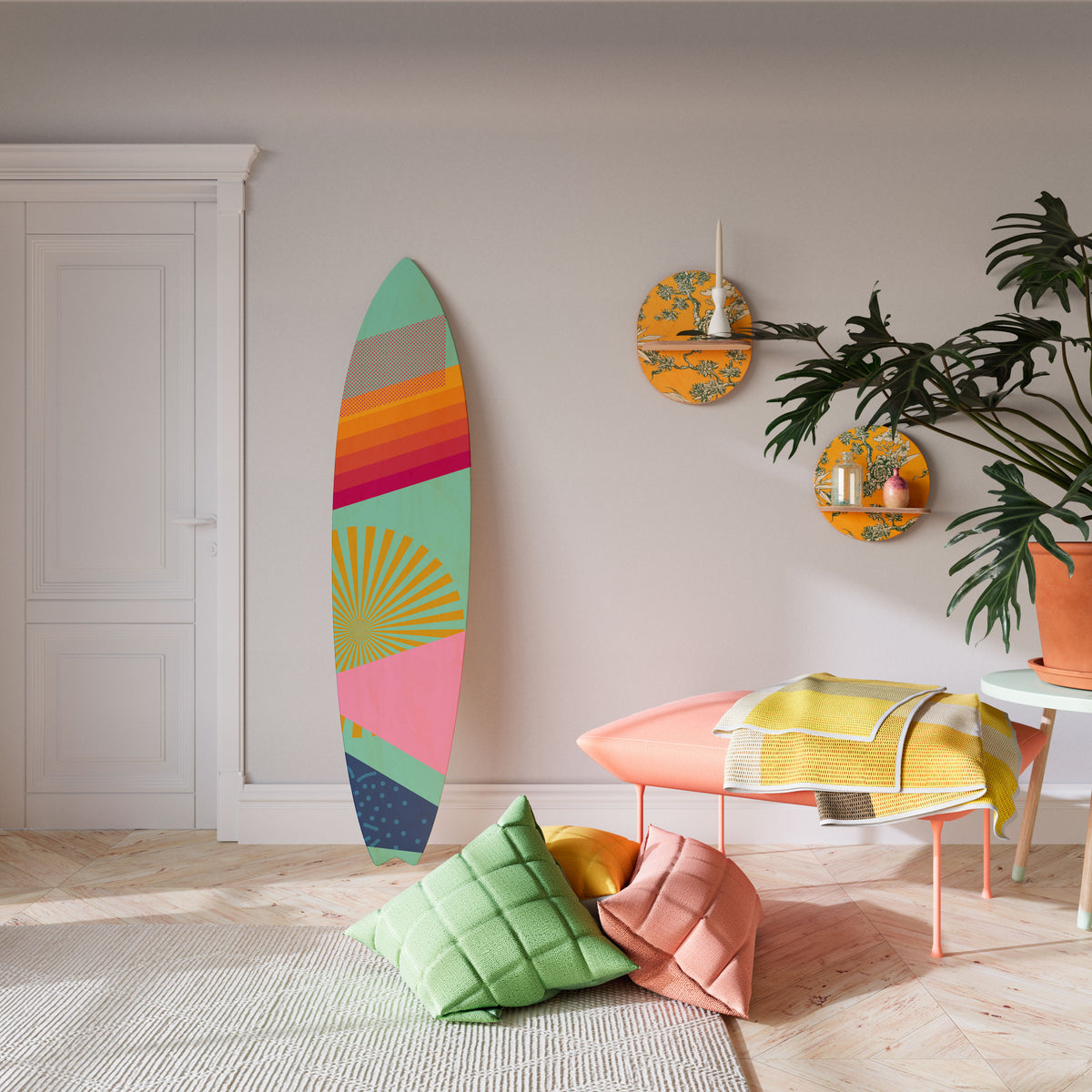 NEW DAYLIGHT Painel Decorativo Prancha de Surf