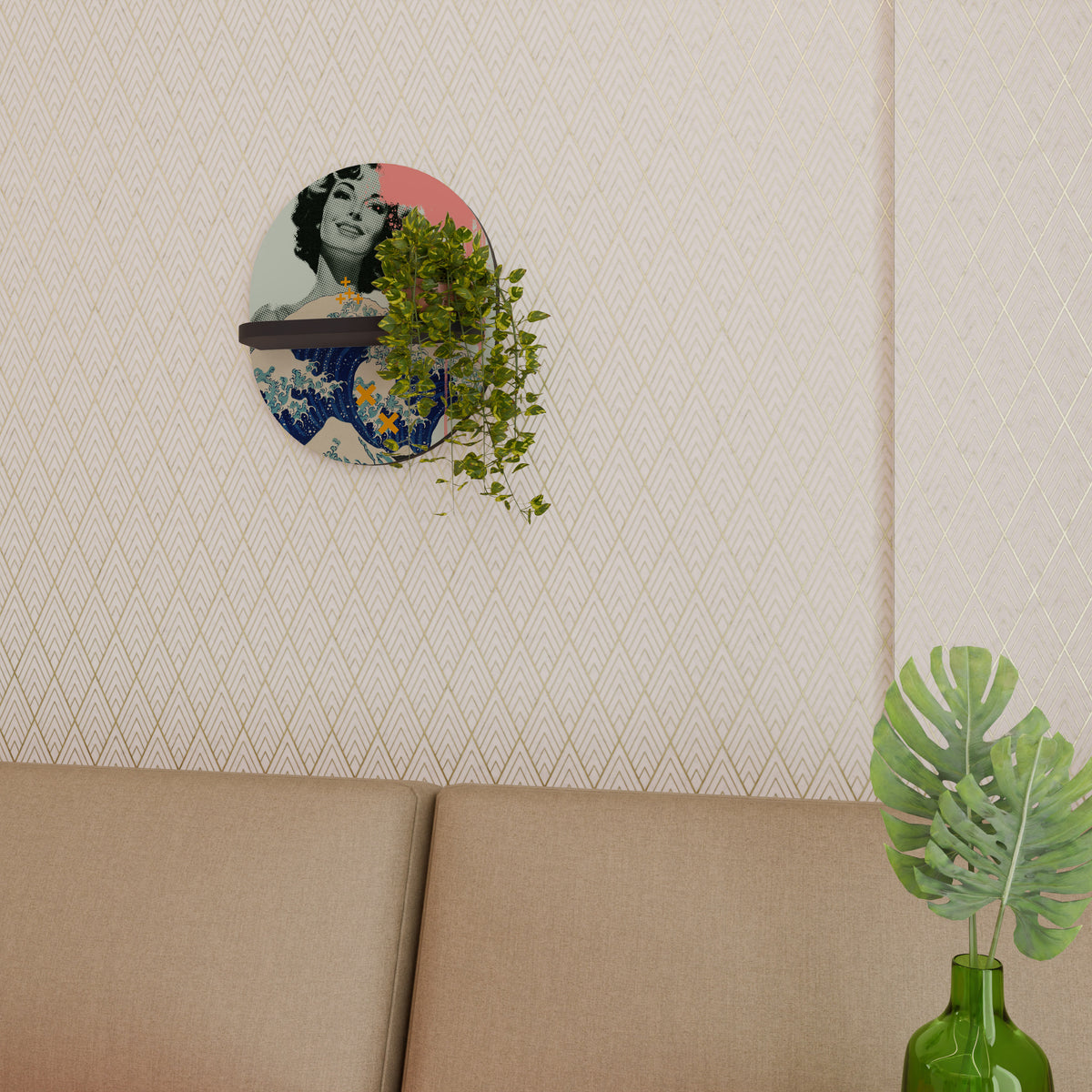 KANAGAWA BEAUTY Prateleira Artística