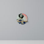 KANAGAWA BEAUTY Prateleira Redonda Decorativa em Efeito Carvalho