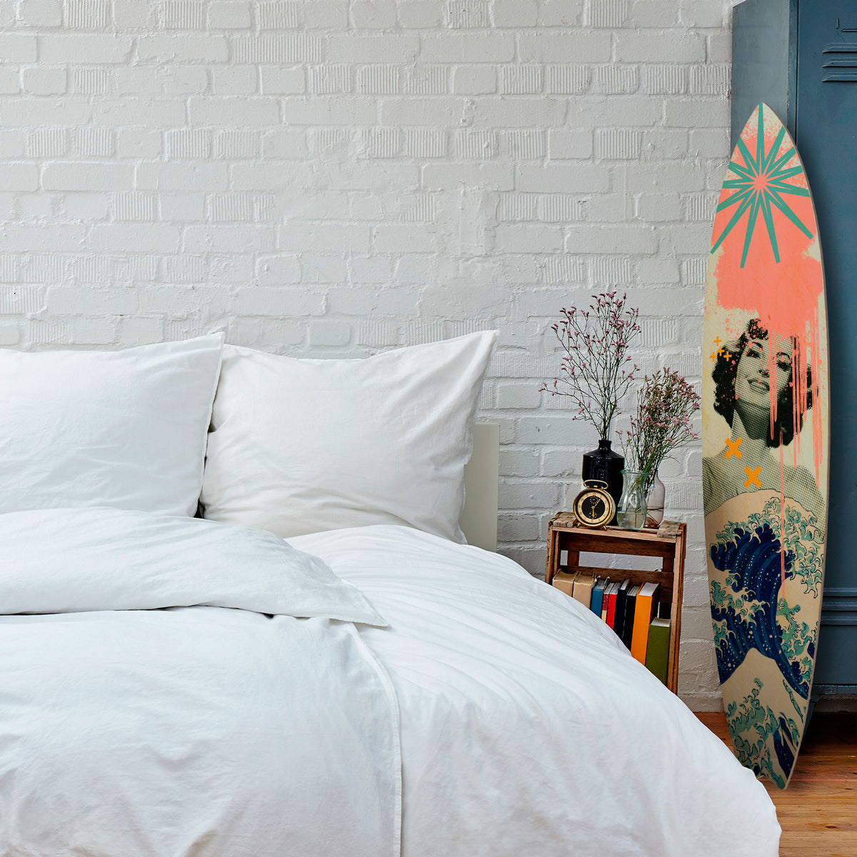 KANAGAWA BEAUTY Surfboard Decorative Panel