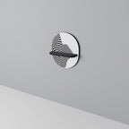 ILLUSIONARY FLOW Prateleira Oval Decorativa em Acabamento Preto