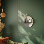 ILLUSIONARY FLOW Prateleira Oval Decorativa em Acabamento Preto