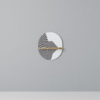 ILLUSIONARY FLOW Prateleira Oval Decorativa em Efeito Carvalho