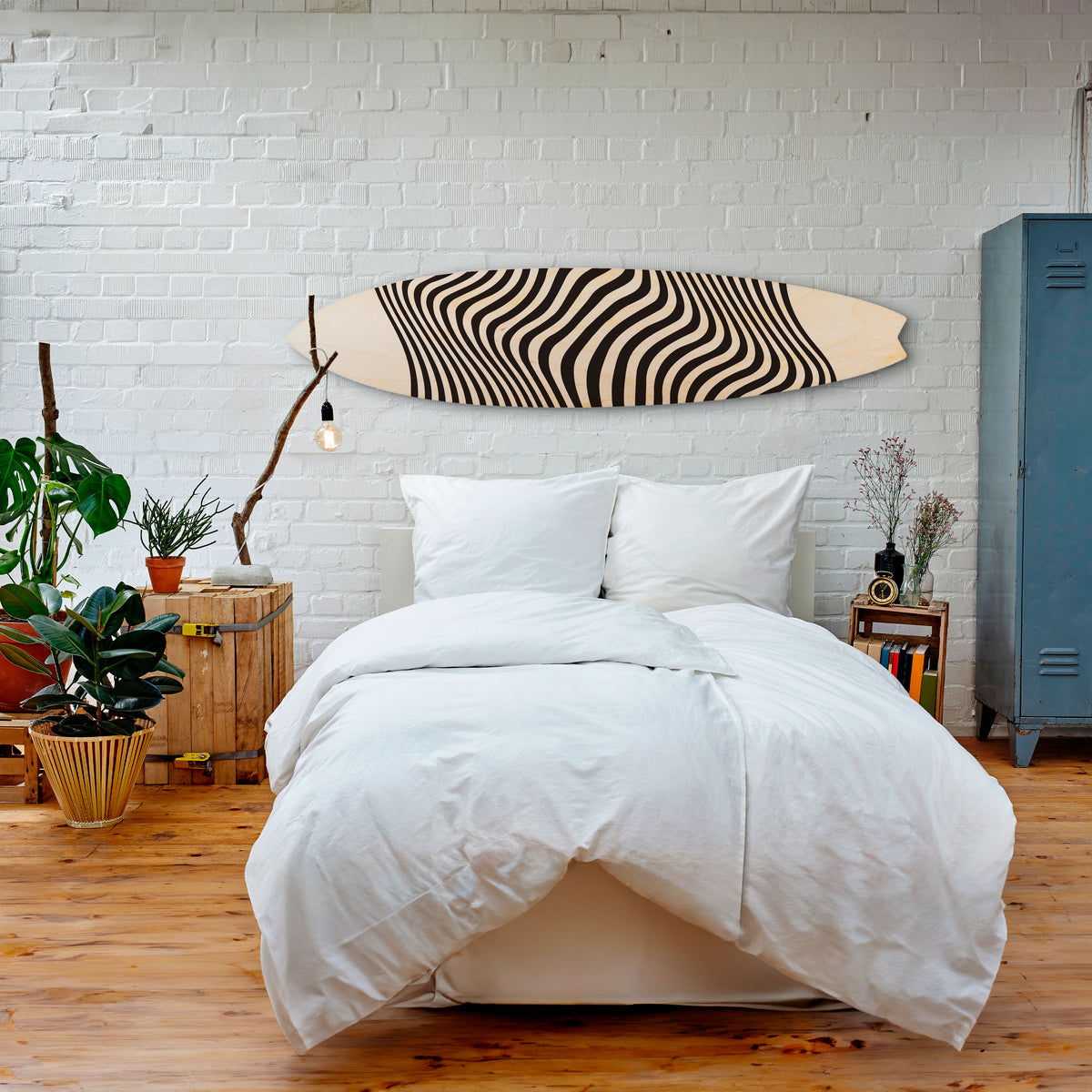 ILLUSIONARY FLOW Painel Decorativo Prancha de Surf