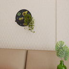 GALAXY MORSEL Prateleira Redonda Decorativa em Acabamento Preto