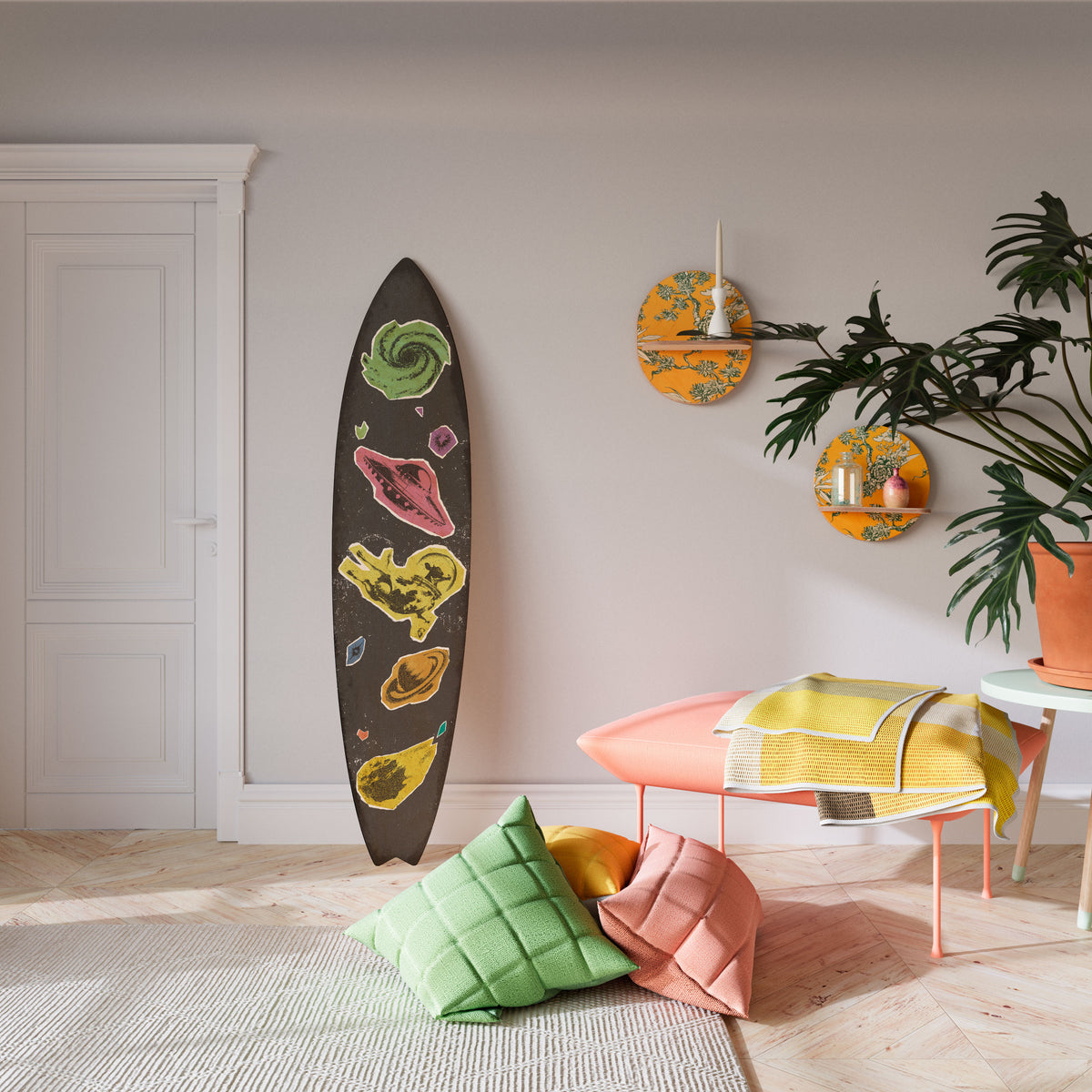 GALAXY MORSEL Painel Decorativo Prancha de Surf
