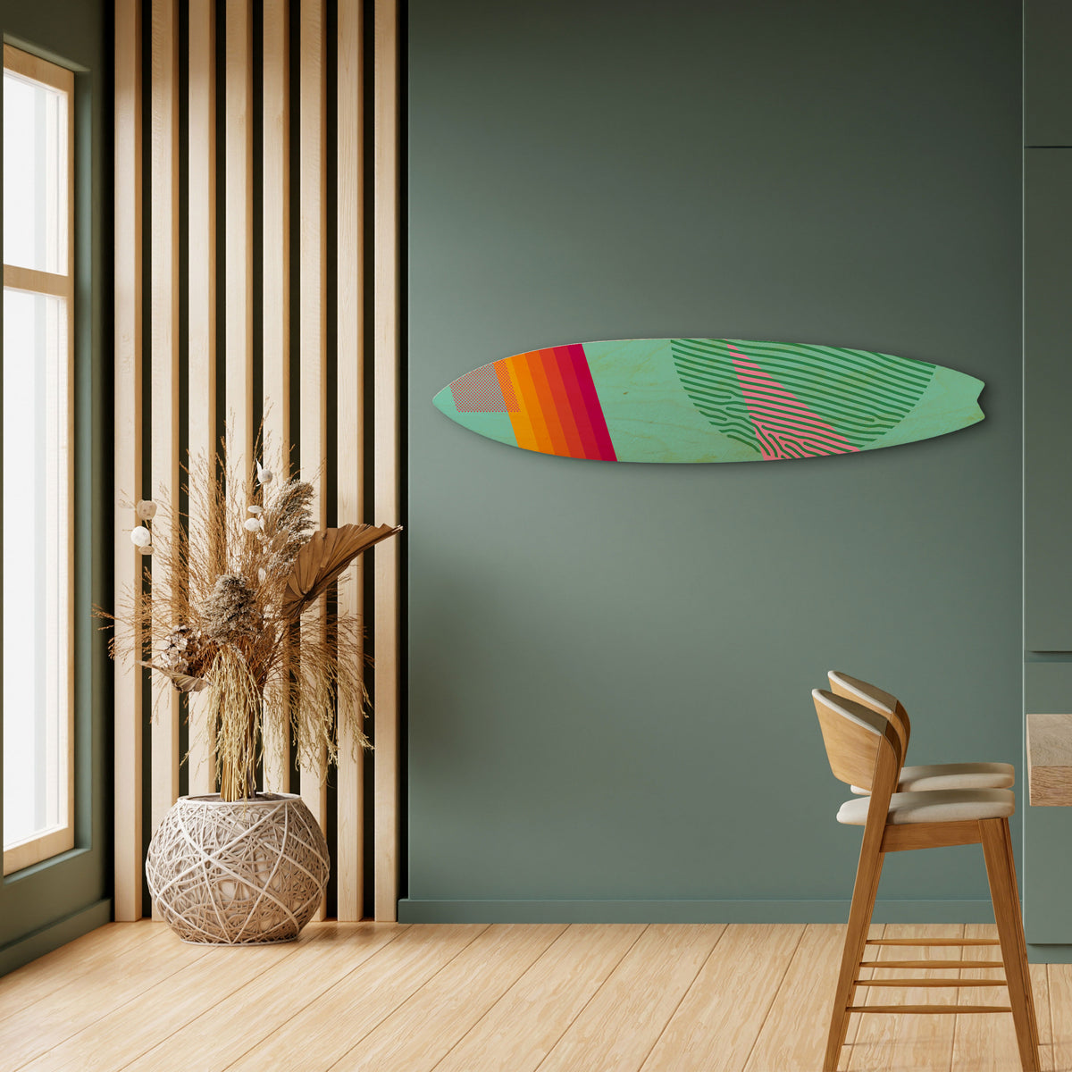 DAILY RADIANCE Painel Decorativo Prancha de Surf