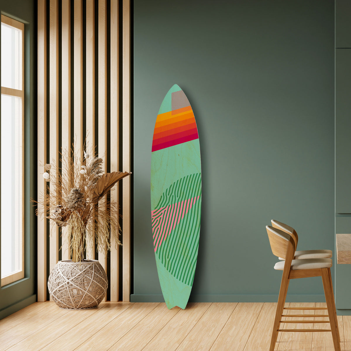 DAILY RADIANCE Painel Decorativo Prancha de Surf