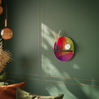 VIVID GEOMETRY Prateleira Oval Decorativa em Acabamento Preto