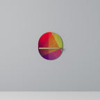 VIVID GEOMETRY Prateleira Oval Decorativa em Efeito Carvalho