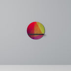 VIVID GEOMETRY Prateleira Redonda Decorativa em Acabamento Preto