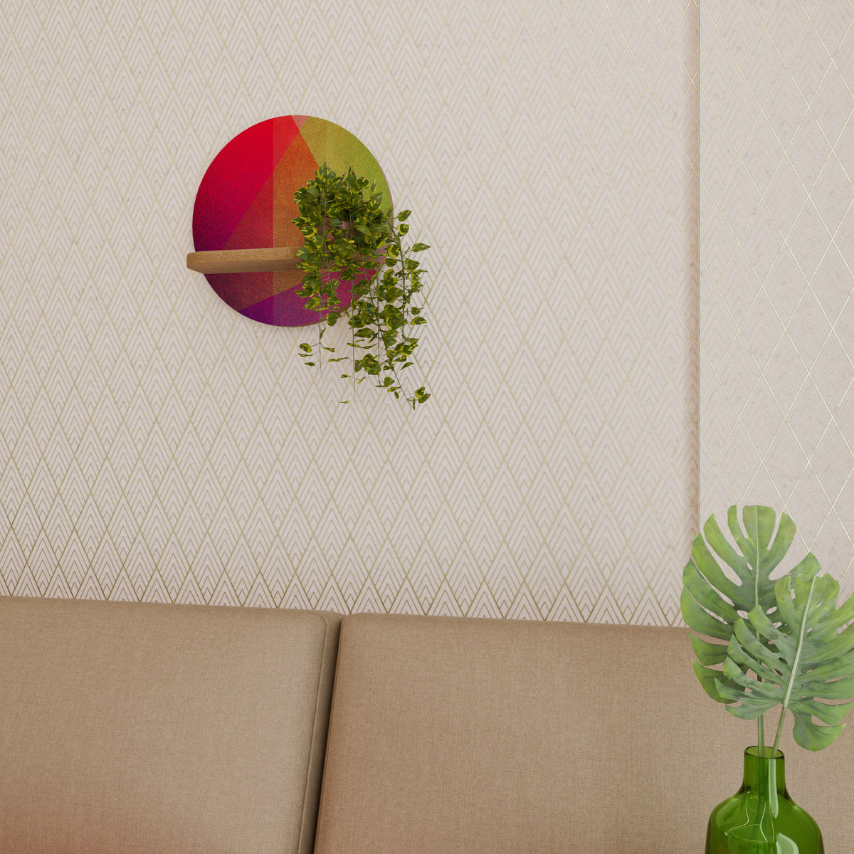 VIVID GEOMETRY Art Shelf