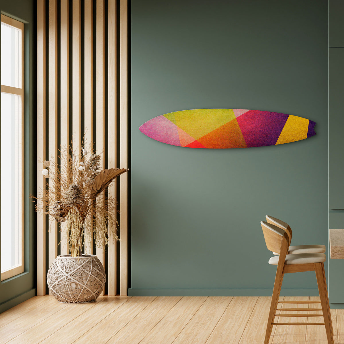 VIVID GEOMETRY Surfboard Decorative Panel