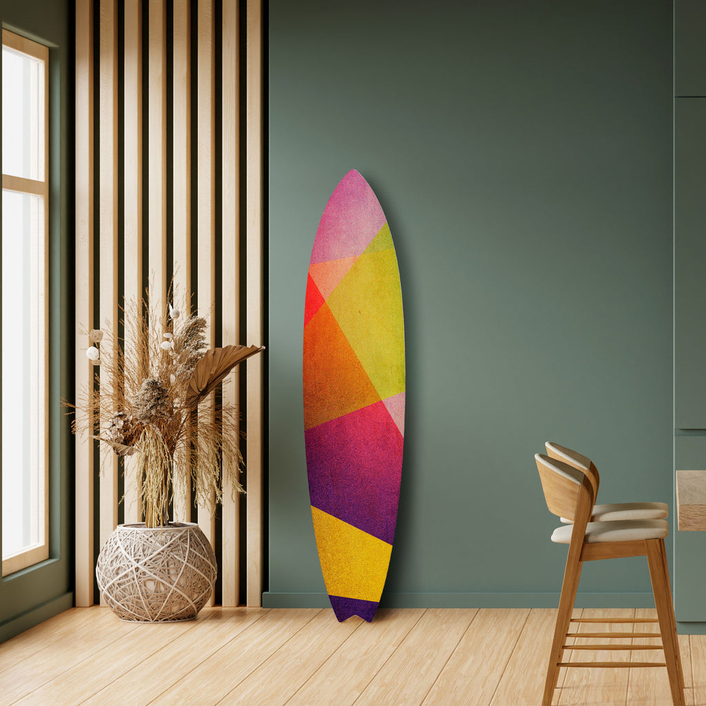 VIVID GEOMETRY Surfboard Decorative Panel