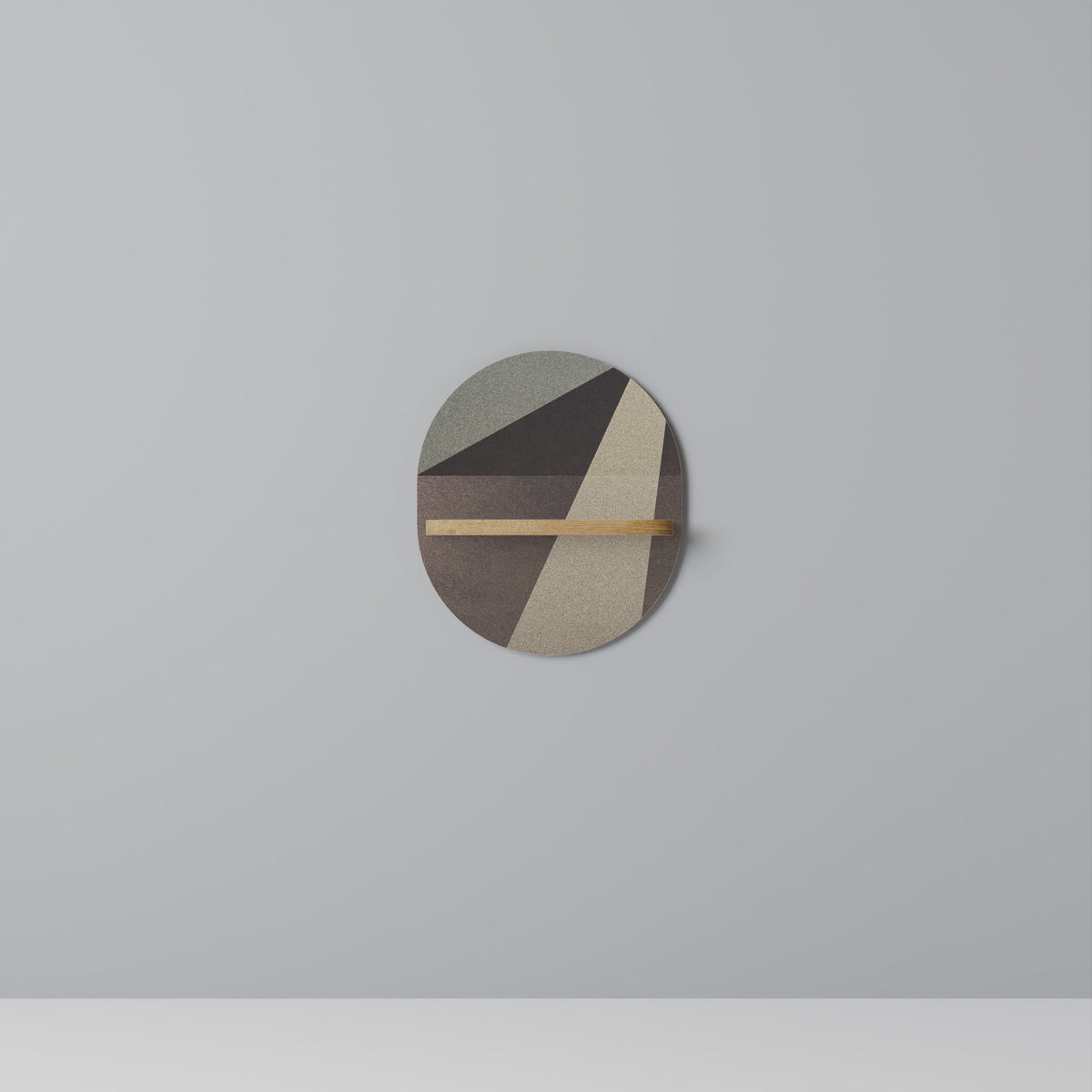 BEIGE GEOMETRY Art Shelf