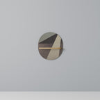 BEIGE GEOMETRY Prateleira Oval Decorativa em Efeito Carvalho