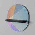 BRIGHT GEOMETRY Prateleira Oval Decorativa em Acabamento Preto