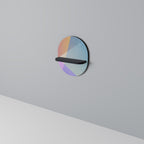 BRIGHT GEOMETRY Prateleira Oval Decorativa em Acabamento Preto