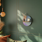 BRIGHT GEOMETRY Prateleira Oval Decorativa em Efeito Carvalho