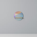 BRIGHT GEOMETRY Prateleira Redonda Decorativa em Efeito Carvalho