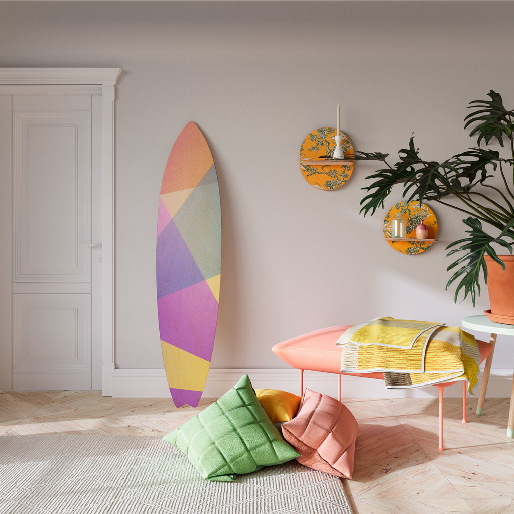 BRIGHT GEOMETRY Surfboard Decorative Panel