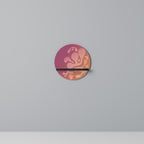 IRREGULAR PINK Prateleira Redonda Decorativa em Acabamento Preto