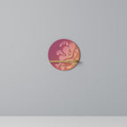 IRREGULAR PINK Prateleira Redonda Decorativa em Efeito Carvalho