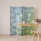 IRREGULAR BLUE 4-Panel Room Divider