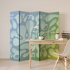 IRREGULAR BLUE 5-Panel Room Divider