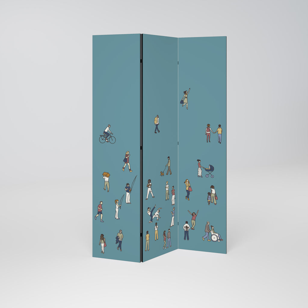 COLLECTIVE STREAM 3-Panel Room Divider