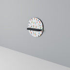 ENERGETIC SPOTS Prateleira Oval Decorativa em Acabamento Preto