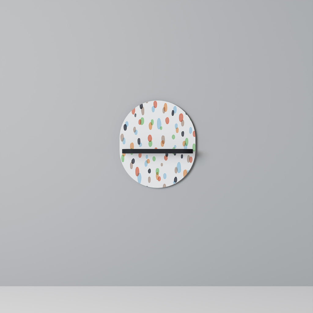 ENERGETIC SPOTS Prateleira Oval Decorativa em Acabamento Preto