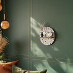 ENERGETIC SPOTS Prateleira Oval Decorativa em Efeito Carvalho