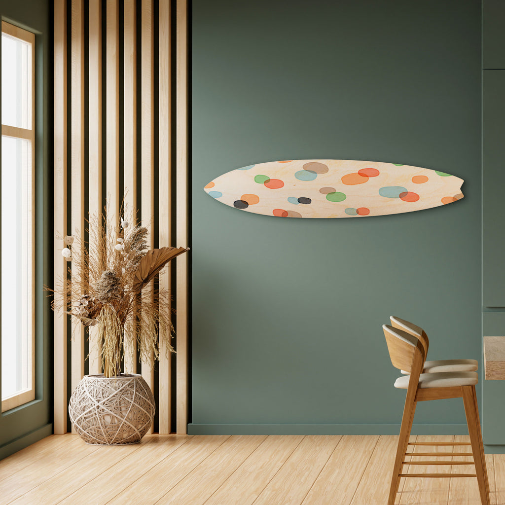 ENERGETIC SPOTS Painel Decorativo Prancha de Surf