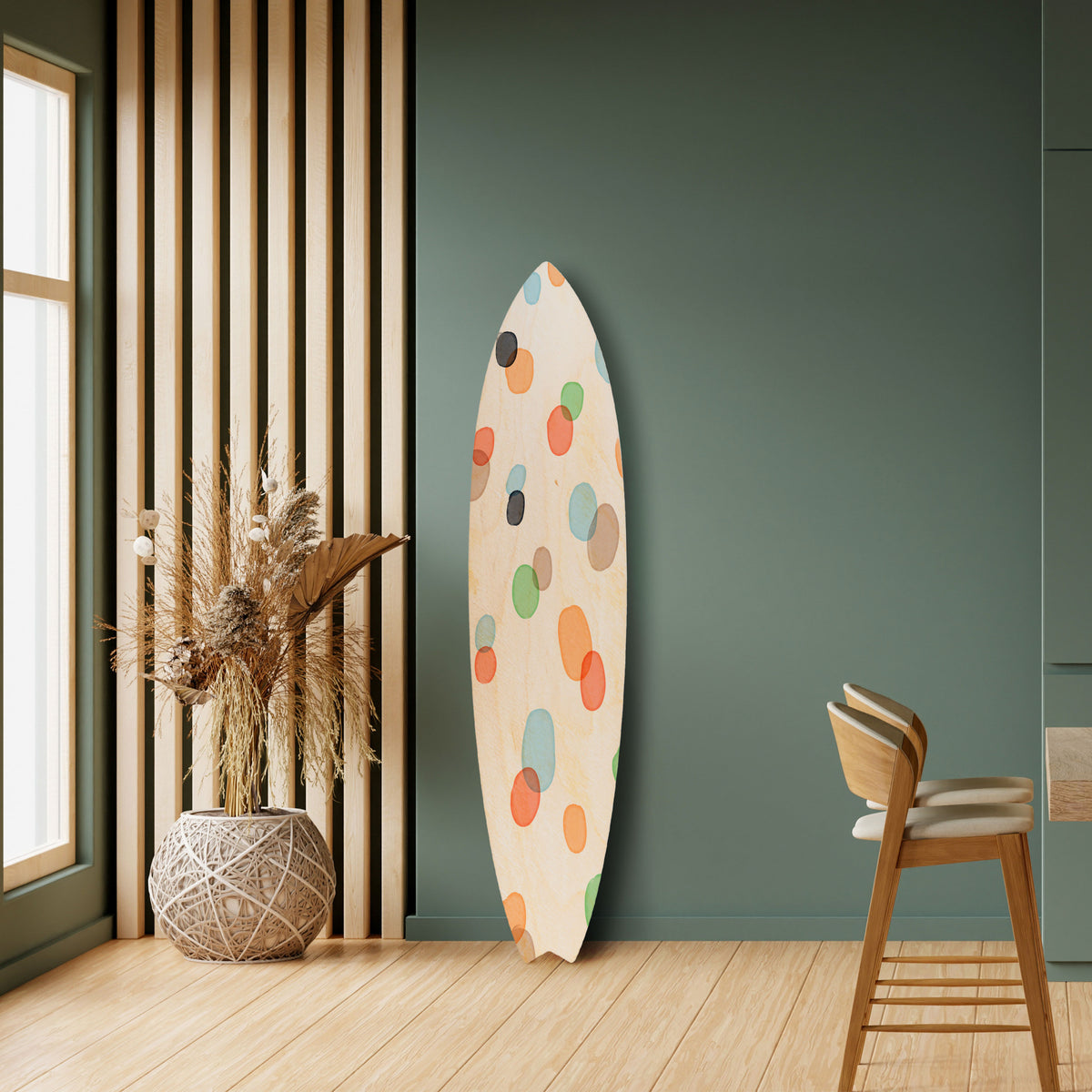 ENERGETIC SPOTS Painel Decorativo Prancha de Surf