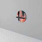 BLUSHED SPECTRUM Prateleira Oval Decorativa em Acabamento Preto