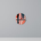 BLUSHED SPECTRUM Prateleira Oval Decorativa em Acabamento Preto