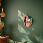 BLUSHED SPECTRUM Prateleira Oval Decorativa em Acabamento Preto