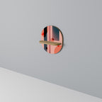 BLUSHED SPECTRUM Prateleira Oval Decorativa em Efeito Carvalho