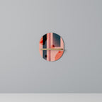 BLUSHED SPECTRUM Prateleira Oval Decorativa em Efeito Carvalho