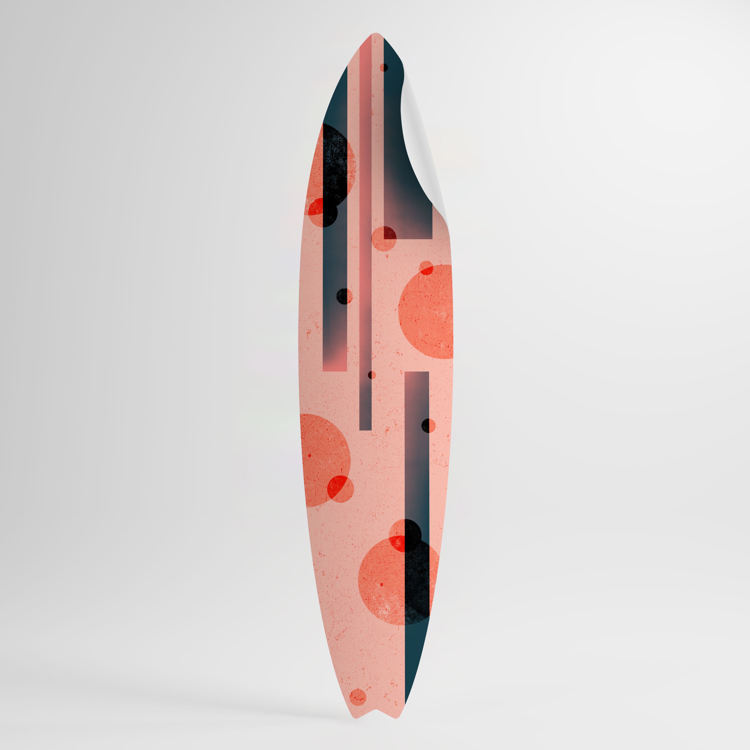 BLUSHED SPECTRUM Peel and Stick Surfboard Sticker