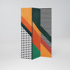 MAKESHIFT ARTISTRY Biombo Decorativo de 3 Painéis