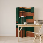 EARTHY FIGURES 3-Panel Room Divider