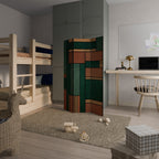 EARTHY FIGURES 3-Panel Room Divider