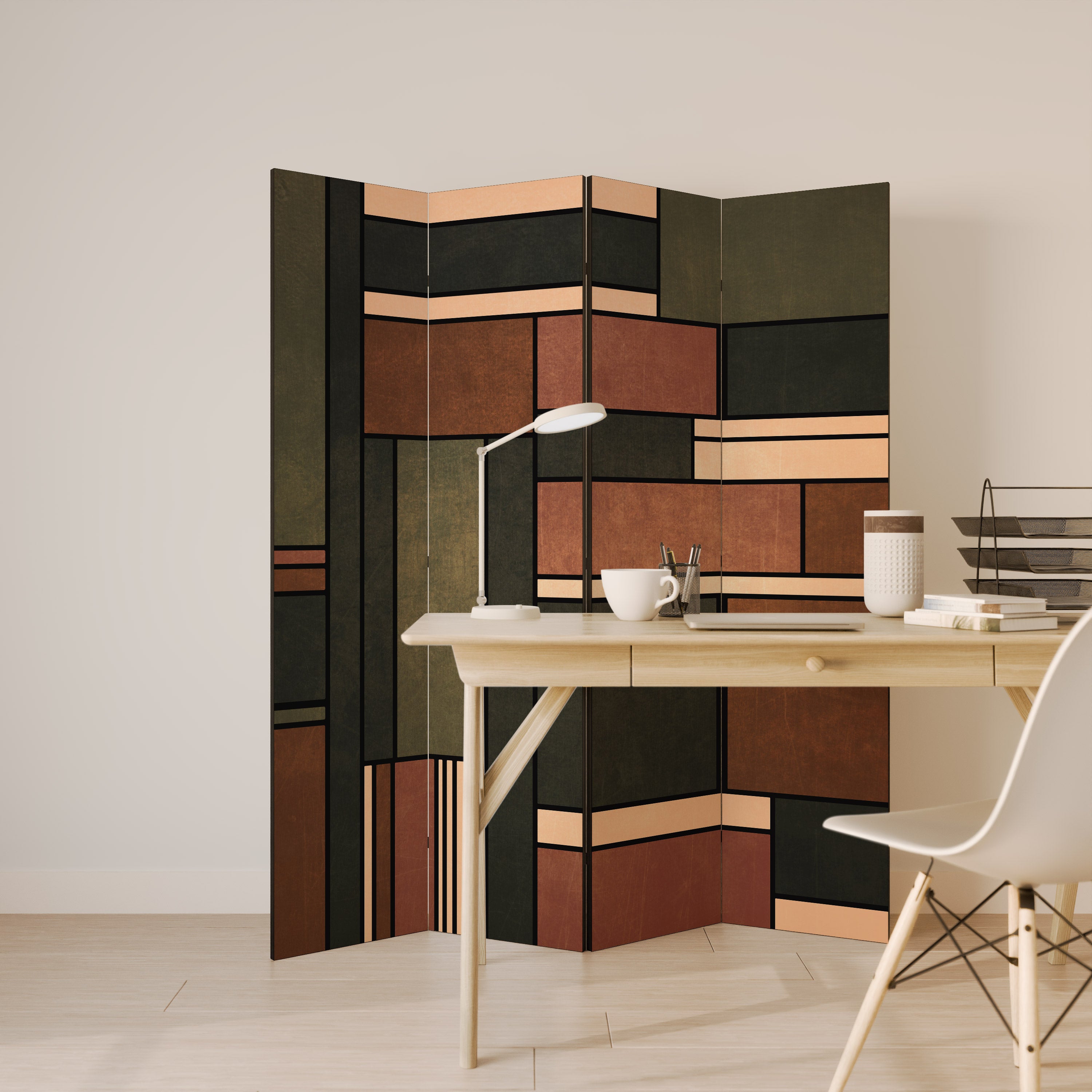 FIGURES OF NATURE 4-Panel Room Divider