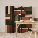 FIGURES OF NATURE Decorative 5-Panel Room Divider