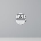 MYTHIC STITCH Prateleira Oval Decorativa em Acabamento Preto