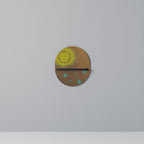 SUNSHINE PRAISE Prateleira Oval Decorativa em Acabamento Preto