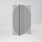 POLYGON ILLUSION Biombo de 3 Painéis
